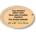 Fluorescent Orange Flexo-Printed Stock Oval Roll Labels (2"x3")